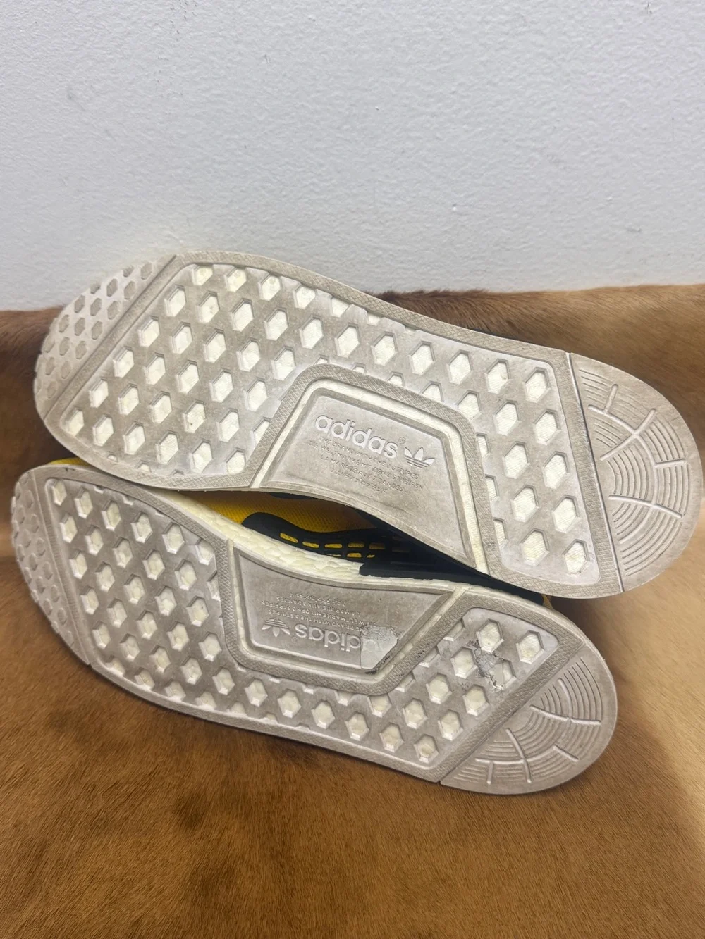 Adidas Pharrell NMD Human Race Yellow BB0619 Men’s Sneaker Size 11.5 US 46 Euro